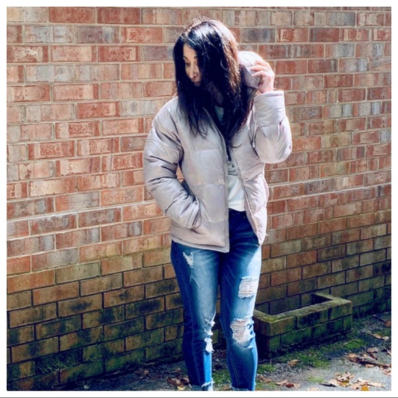 ✨LAST ONE✨Beautiful Hooded Puffer Zip Up Jacket - Picture 5 of 7